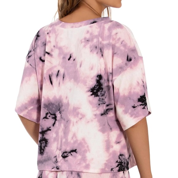 Annika Lounge Print Hacci Top - Picture 4 of 6